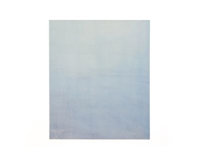 wave (2014), oil pushed through mesh with watercolor, by Nobuhiko Murayama